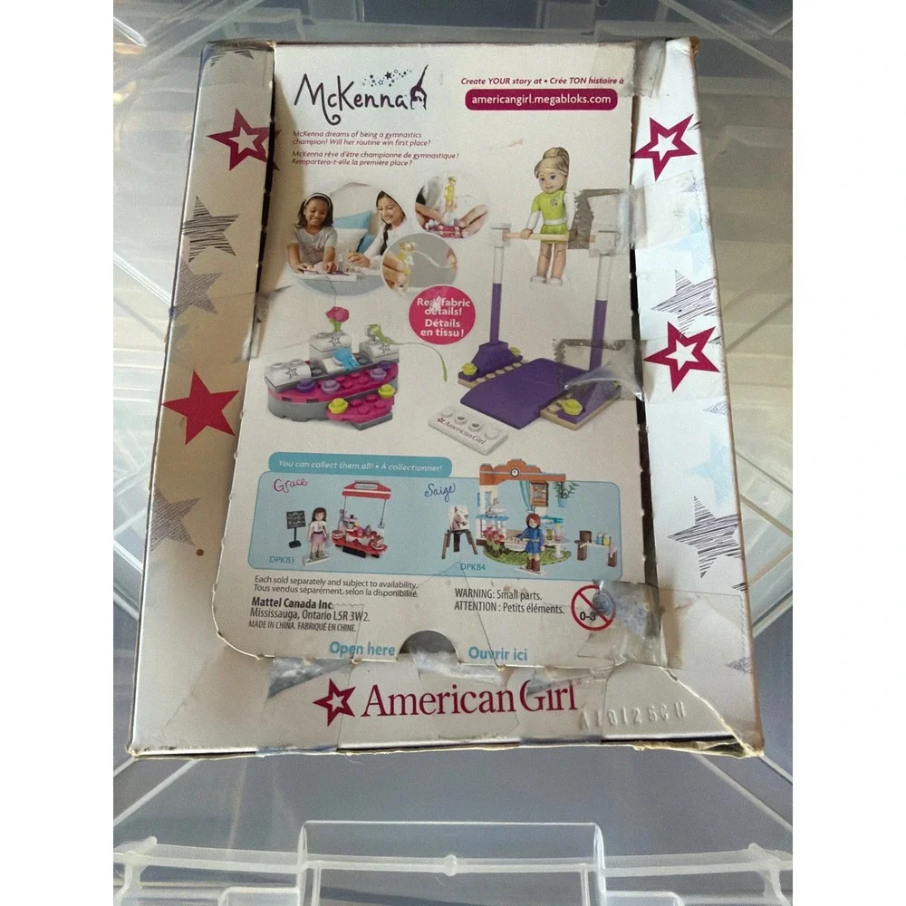 American Girl Mega Bloks McKenna's Gymnastics Training Set 81 Pcs DPK82